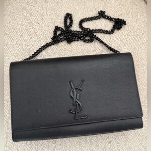 Ysl black bag , with black chain